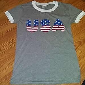 Pink Victoria Secret patriotic tee size XS